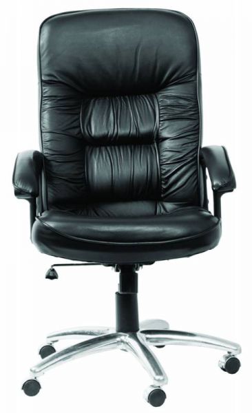 Кресло руководителя Бюрократ T-9908AXSN-AB на колесиках, кожа, черный